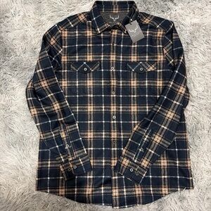 Age Of Wisdom Flannel Shirt Large mens New